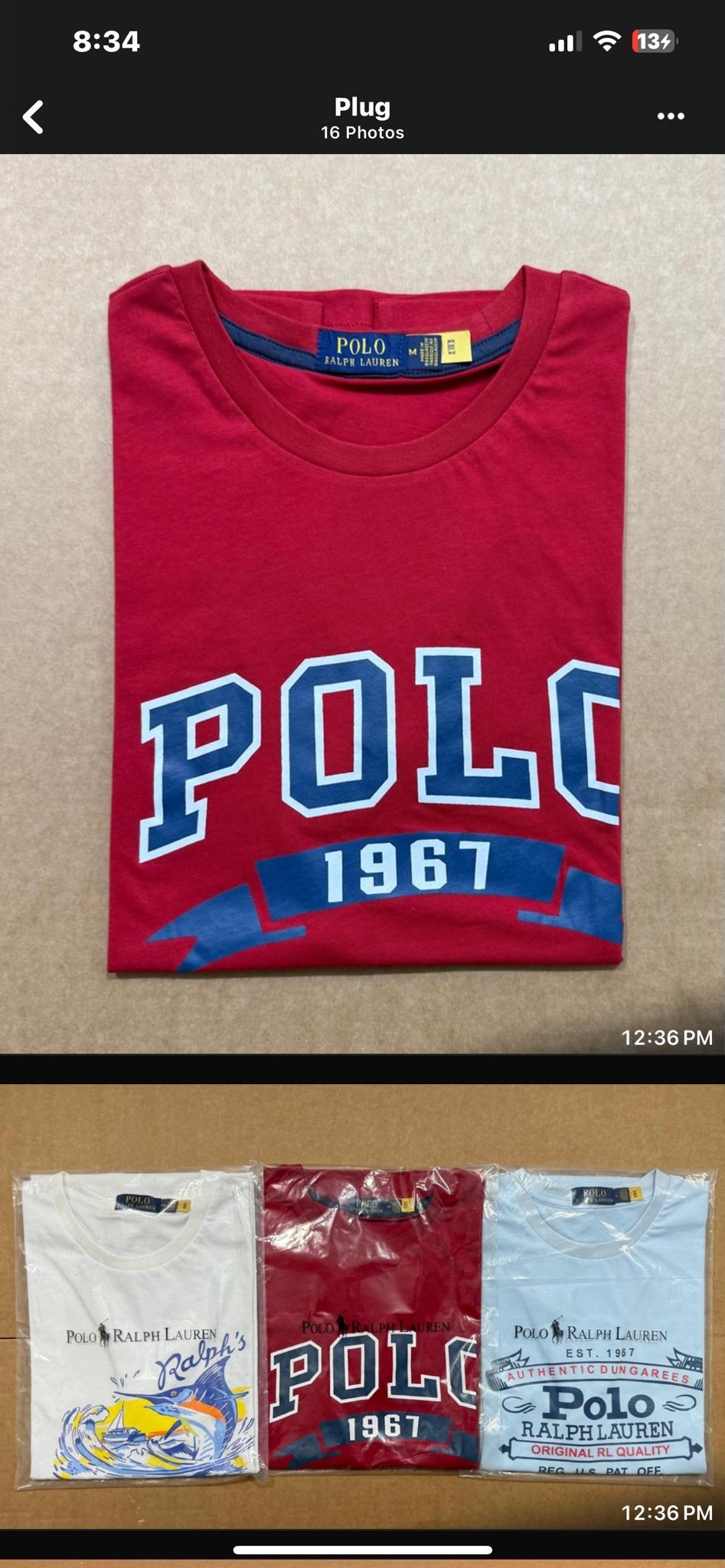 R.L.POLO PRIMIUM CREW NACK -43 PCS SET