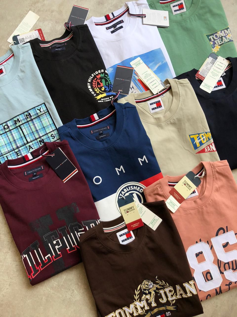 TOMMY HILFIGURE CREW NACK TSHIRT-76PCS