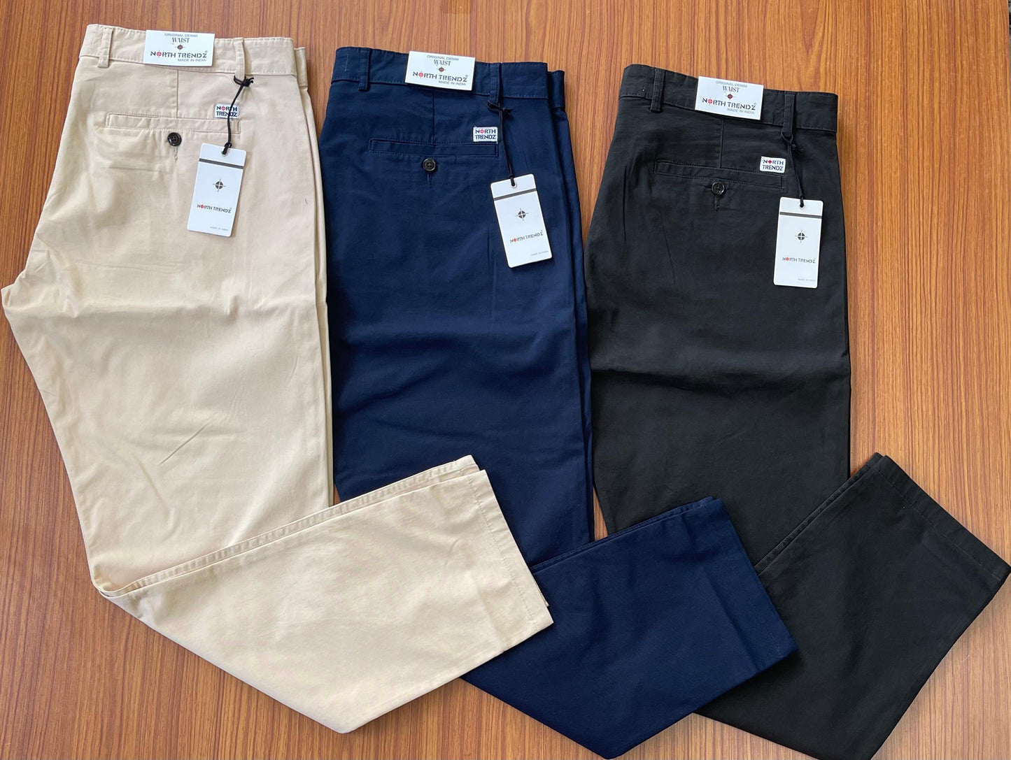 MENS BIG SIZE CHINOS NORTH TRENDZ-65PCS
