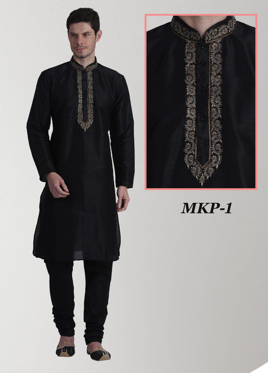 MENS WEDDING WEAR SILK KURTA PAYJAMA -33PCS