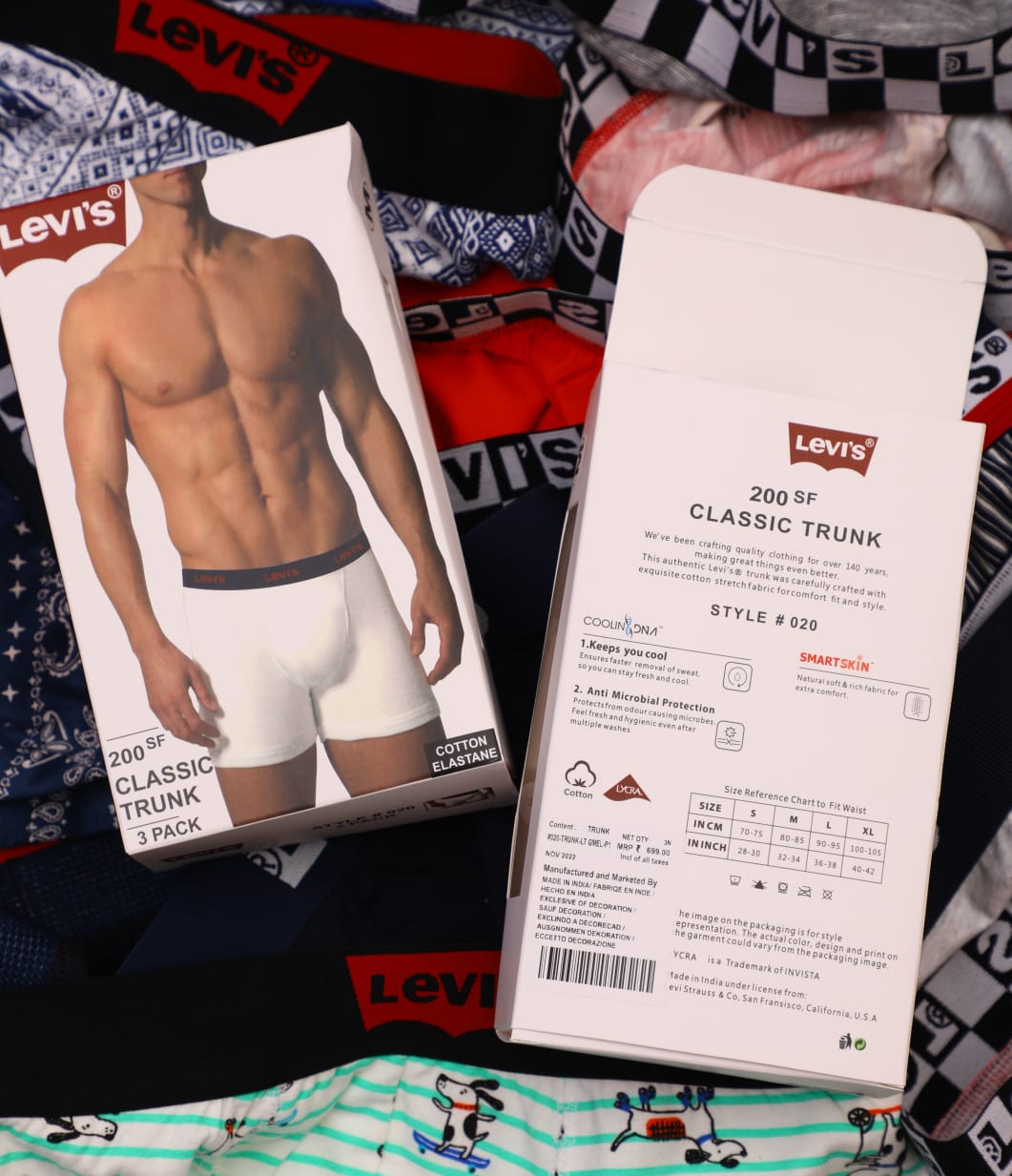 LEVI'S COTTON TRUNKS-120PCS