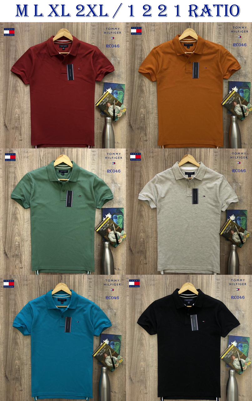 TOMMY HILFIGER POLO NACK T-SHIRT-76PCS