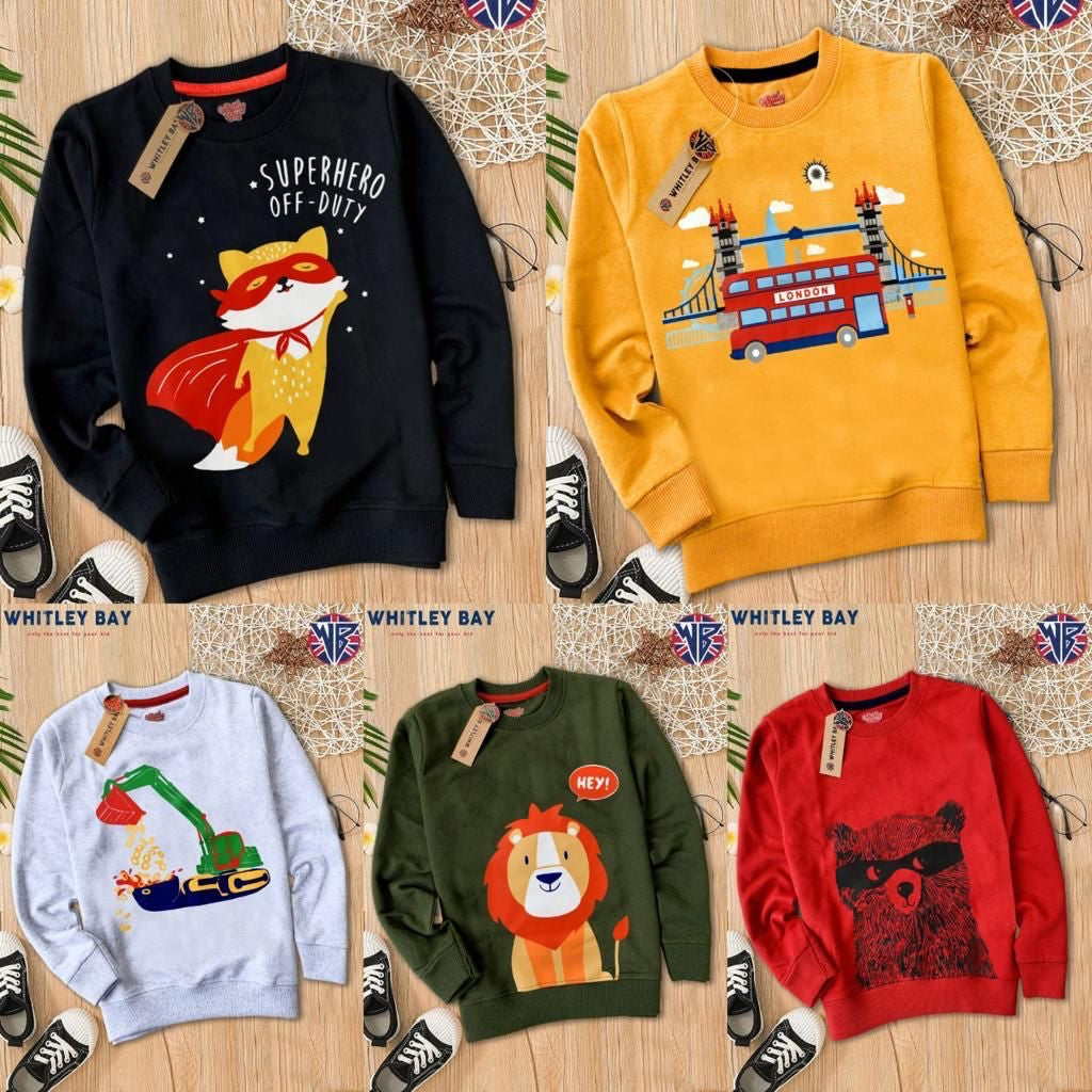 KIDSWEAR SWEATSHIRT WHITELY BAY-112PCS