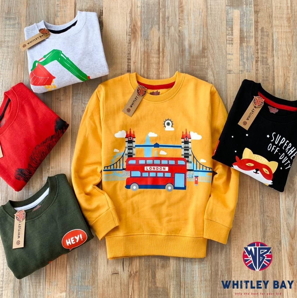 KIDSWEAR SWEATSHIRT WHITELY BAY-112PCS