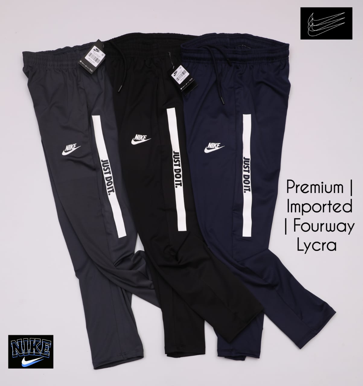 NIKE MENS PREMIUM TRACK PANTS WITH OUT CUFF-50PCS