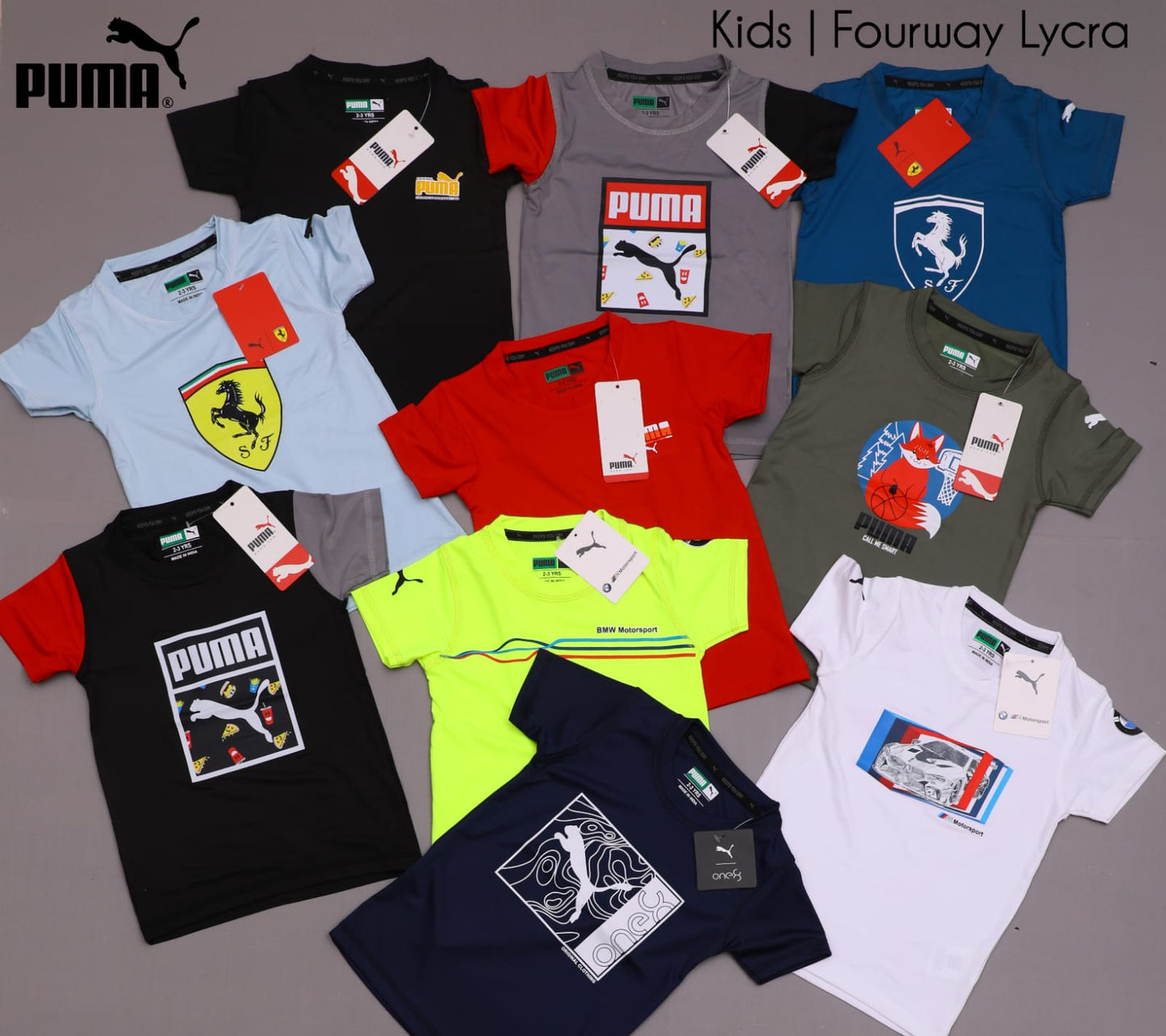 PUMA KIDS TEES -104PCS