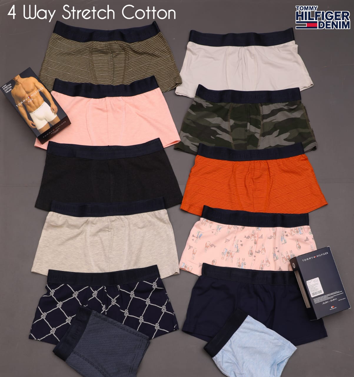 TOMMY HILFIGER TRUNKS-120PCS