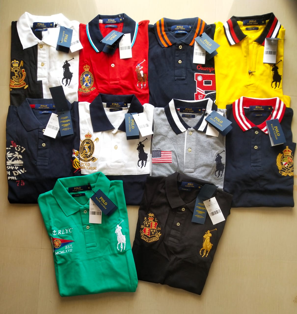 RALPH LAUREN POLO TSHIRT -75PCS