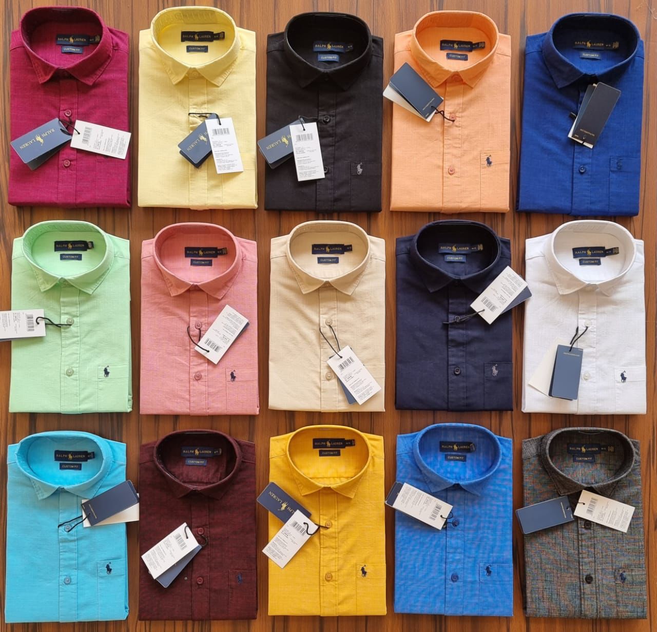 RALPH LAUREN HALF SLEEVE LINEN SHIRT-64 PCS