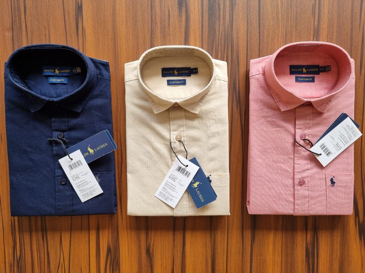 RALPH LAUREN HALF SLEEVE LINEN SHIRT-64 PCS